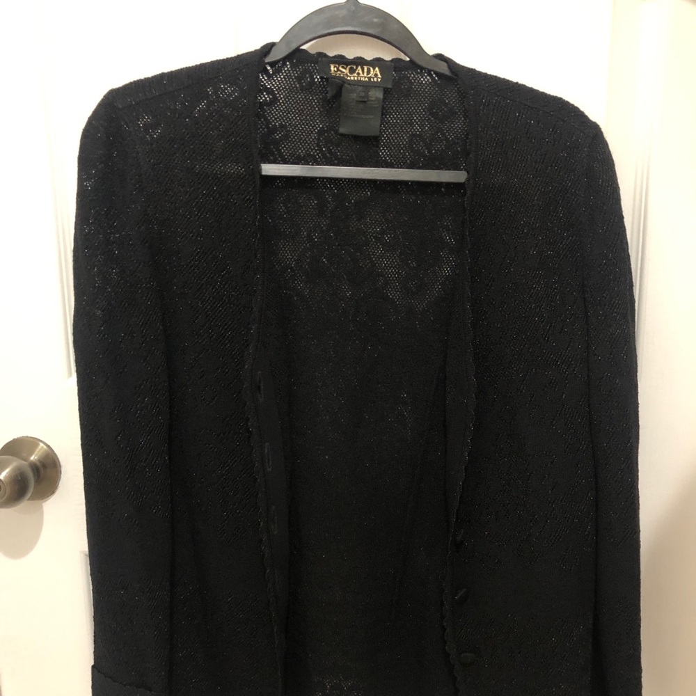 Escada Black Cardigan